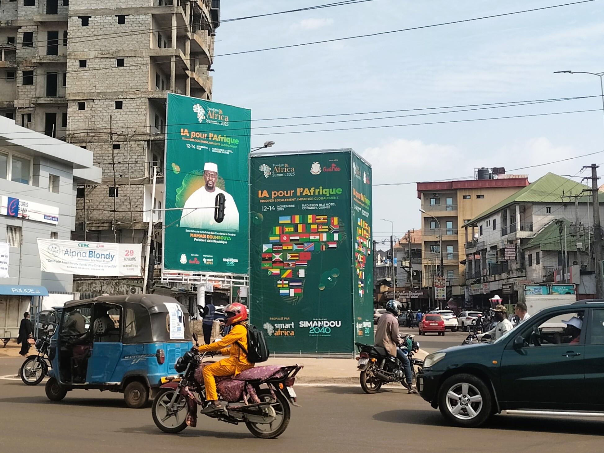 Outside conference venue